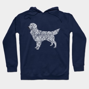 I Love my English Cream Golden Retriever Hoodie